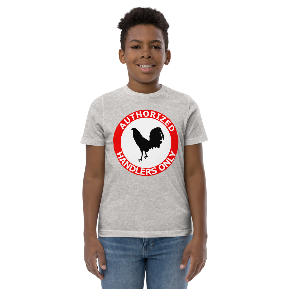 Youth AUTHORIZED HANDLERS ONLY Gamefowl Rooster Jersey Tee