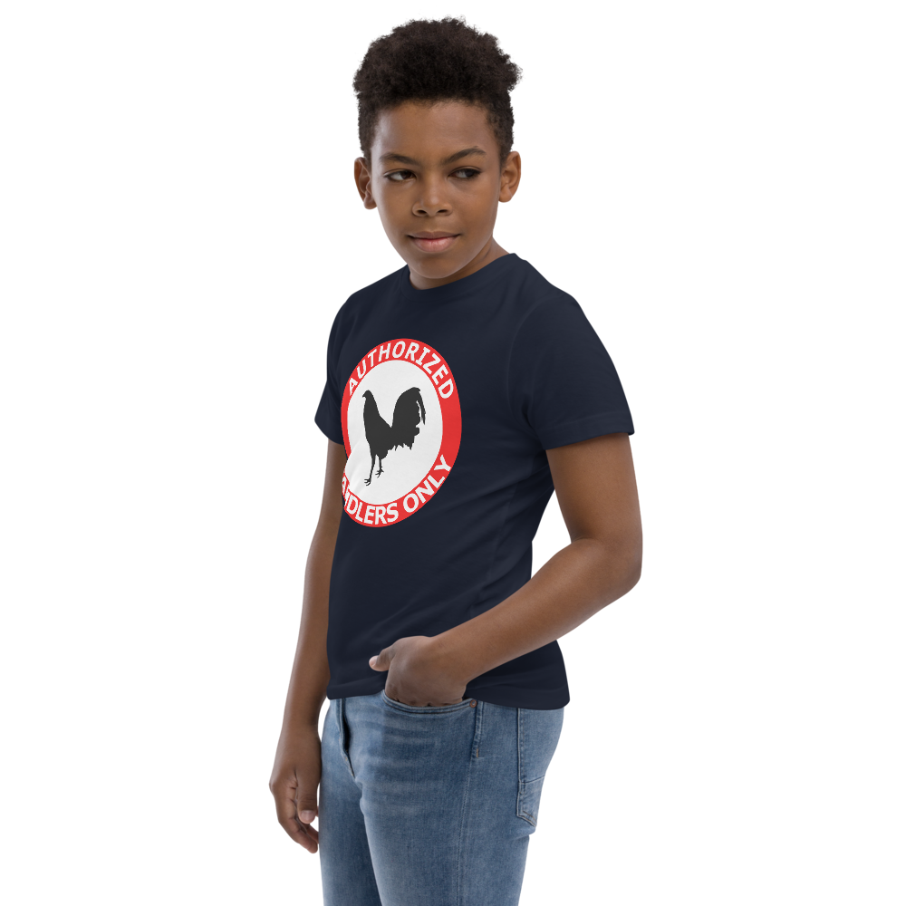 Youth AUTHORIZED HANDLERS ONLY Gamefowl Rooster Jersey Tee