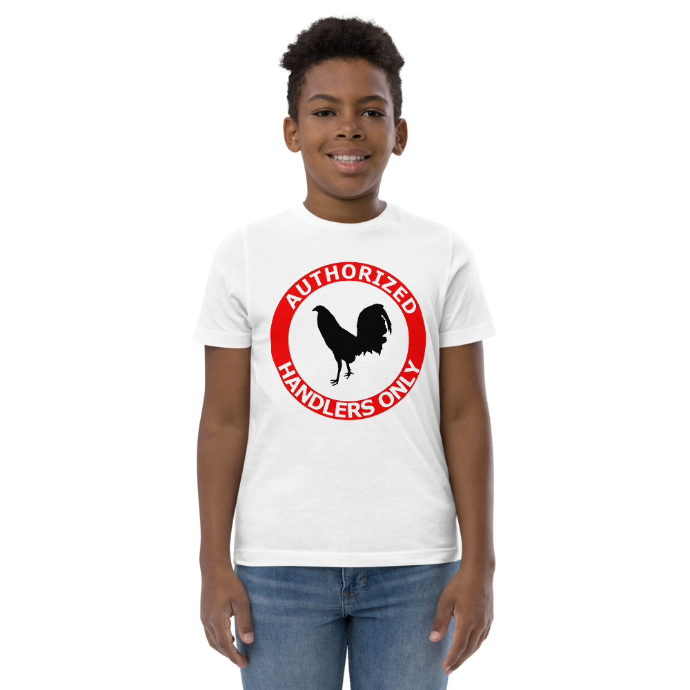 Youth AUTHORIZED HANDLERS ONLY Gamefowl Rooster Jersey Tee