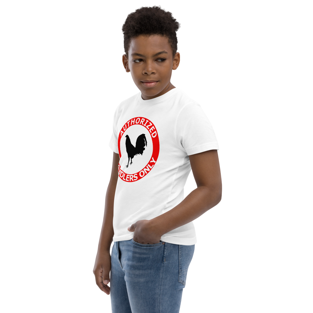 Youth AUTHORIZED HANDLERS ONLY Gamefowl Rooster Jersey Tee