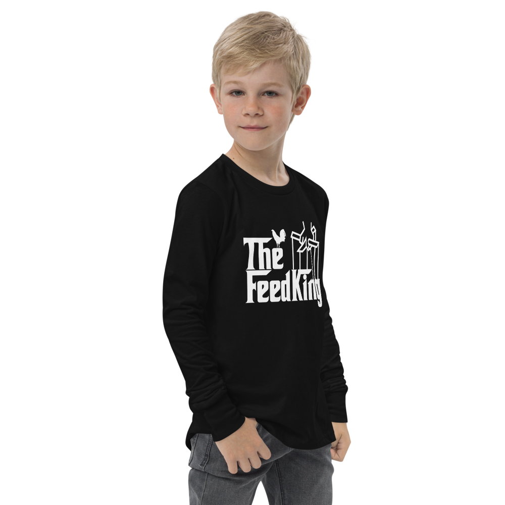 Youth THE FEED KING CORELEONE Gamefowl Rooster Long Sleeve