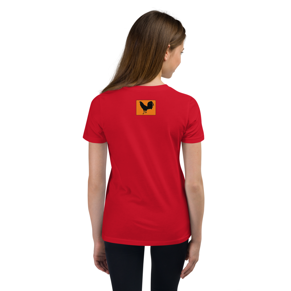 Youth POULTRY HUB Gamefowl Rooster Short Sleeve T-Shirt